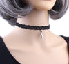 Choker Necklace Pendant Stretch Velvet Classic Gothic Tattoo Lace Choker