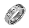 New Arrive Stainless Steel Dad Ring Engraved Love You Dad Men's Ring Jewelry