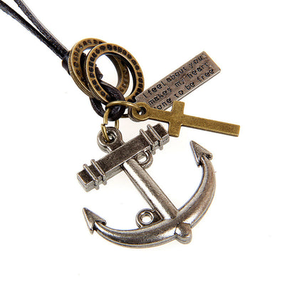 Fashion Retro Leisure Wild Simple Long Necklace Cross Necklaces Accessories