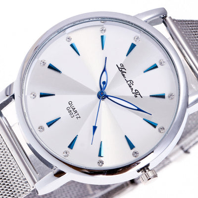 Unisex Watches Quartz Trendy Wrist Watch Stainless Steel Watches