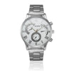 Fashion Man Crystal Stainless Steel Analog Quartz Wrist Watch