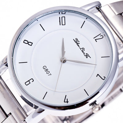 New Unisex Watches Quartz Trendy Wrist Watch Stainless Steel Watches