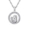 Mother's Day New Gifts Silver Mosaic Zircon Necklace Jewelry Gold