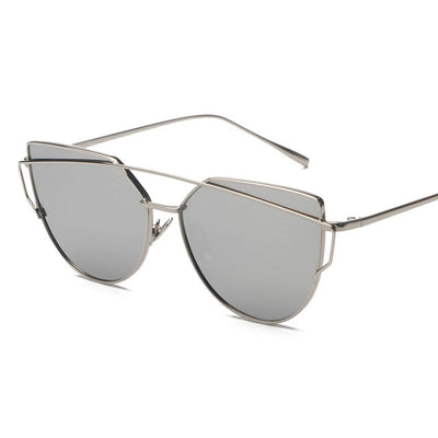 New Fashion Women Sunglasses Vintage Cat eye Frame Sun glasses Mirror glasses Shades ss395