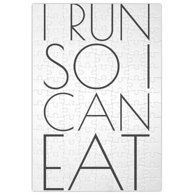 I Run So I Can Eat Funny Slogan  Jigsaw Puzzle Maze| Unique And Custom Learning Games For Kids & Adults| Learning Made Fun With Custom Design & Printed Jigsaw Puzzles
