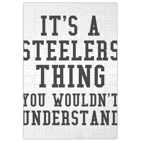 Steelers Thing Funny Slogan  Jigsaw Puzzle Maze| Unique And Custom Learning Games For Kids & Adults| Learning Made Fun With Custom Design & Printed Jigsaw Puzzles