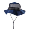 Outdoor Mesh Sunshade Fisherman Fishing Hat Sun Cap Bucket Hat with String Wide Brim Hat for Men