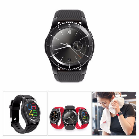 Rechargeable Bluetooth Wrist Smart Watch Phone Support SIM Heart Rate Monitor Anti-lost Pedometer for Android iOS iPhone