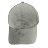 Unisex Soft Velvet Baseball Cap Solid Adjustable Sports Hat Plain Hat