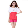 Lady Loose Cotton Tops Short Sleeve Summer Blouse Casual Tshirt for Women