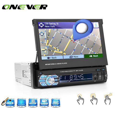 7" Retractable Autoradio GPS Bluetooth Navigation Car Radio MP5 Player Touch Screen Car Styling Car Accessories For volkswagen