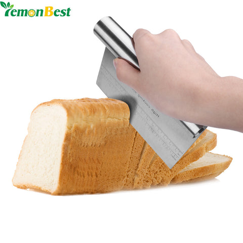 1Pcs Stainless Steel Pizza Dough Scraper Cutter Baking Pastry Spatulas Fondant Cake Decoration Tools Kitchen Accessories