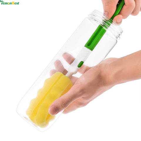 1Pcs Handheld Cleaning Brushes For Glass Milk Bottle Family Use Glass Sponge Cup Brush