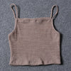 Women Short TShirt Sexy Sleeveless Tank Tops Lady Strap Top Vest for Summer