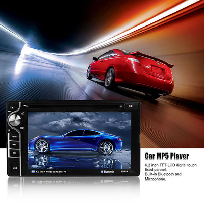 6.2" 2DIN HD in Dash Car CD DVD Player Touch Screen Radio Stereo Bluetooth MP3 MP4 MP5 USB SD Rearview Camera