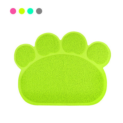 60*45cm Cute Pet Supplies Dog Paw PVC Pet Dog Cat Feeding Mat Pad Pet Dish Bowl Food Water Feed Placemat Puppy Bed Mats Blanket