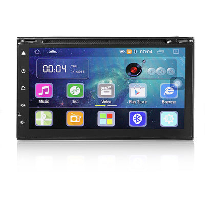 7" Android 5.1 Autoradio Bluetooth DVD GPS Navigation Car Stereo Player Fully Capacitive Touch Screen 2 DIN with USB 3G WIFI USB Rear Camera FM