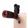 Powstro 8X Zoom Phone Telephoto Camera Lens Special Design with Clip Mobile Phone Lens for iPhone Samsung HTC Smart Phone