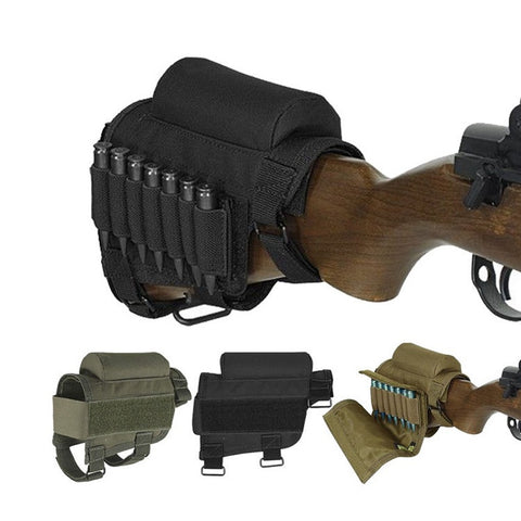 Military Tactical Crown Cheek Rest with Carrier Carrying Case for 300 or 308 Winmag Magazine Pouch Bullet Holster