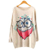 Womens knitted Tshirt Sweater Christmas Batwing Long Sleeve Color Loose Knit Winter Warm Knitwear Tops Pullovers Shirt Women