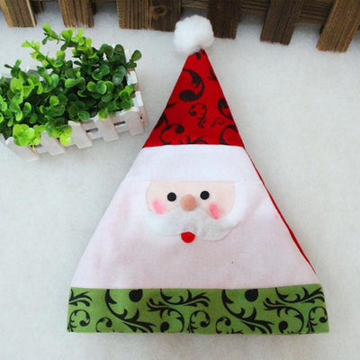 Unisex Adult Xmas Red Cap Santa Novelty Hat for Christmas Party