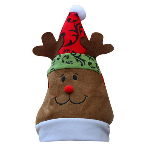 Unisex Adult Xmas Red Cap Santa Novelty Hat for Christmas Party