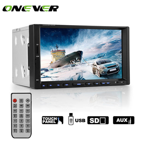 7 Inch Android Bluetooth CarMP5 Player  Stereo Touch Screen Car Radio Player Support Multiple Languages hands Free Rear Camera