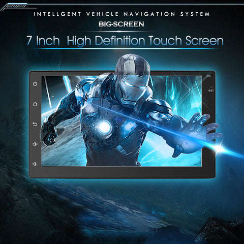 7" Android 5.1 Autoradio GPS Bluetooth Navigation Car Stereo Player Fully Capacitive Touch Screen 2 DIN 1G/16G Support USB WIFI Reversing Camera