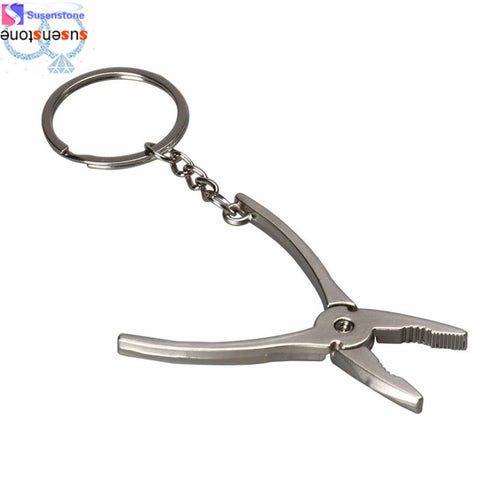Metal Adjustable Creative Tool Vise Key Chain Ring Keyring Key Chain Ring fashion Activity vise keychain Male and female common