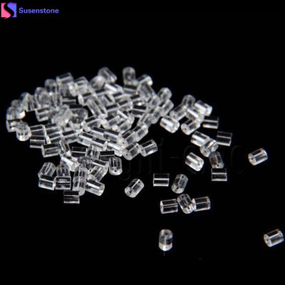 SUSENSTONE 144 Piece Earring Safety Backs For Fish Hook Earrings