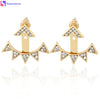 SUSENSTONE Alloy Triangle Lady dangler Earrings Women Men beautiful accessories Women silver Triangle  earrings