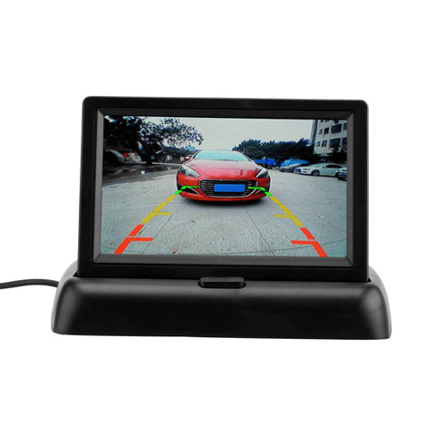Onever 4.3" Car Reversing Backup Camera LCD Screen Car Rear View Camera Car Monitor Auto Parking Assistance with Reference Line