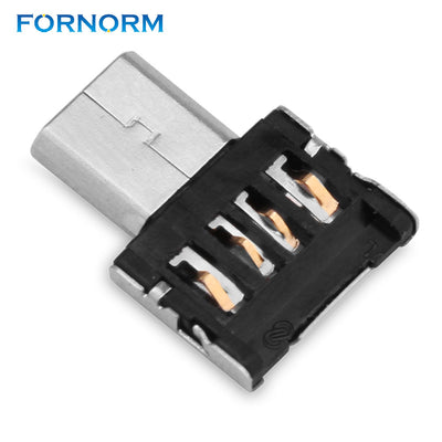 FORNORM Computer Adapter Micro USB Male to USB Female OTG Adapter Converter For Android Tablet Phone Gifts
