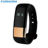 FORNORM M4 Smart Heart Rate Bracelet IP67 Waterproof Silica Gel Sport Bluetooth 4.0 Step Health Monitoring Blood Pressuree