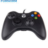 FORNORM USB Wired Gamepad Controller for Microsoft WII PS3 Slim PC Xbox 360 Windows Joystick Gamepads for Game Lovers