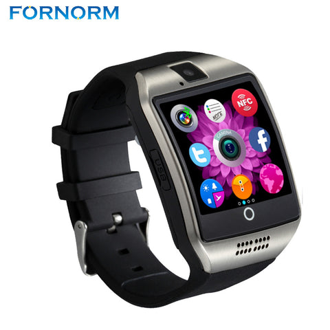 FORNORM Bluetooth Smart Watch Q18 Pedometer for Android Phone Support SIM SD Card Wristwatch Sport Watches Clock for Huawei