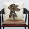 Pet Dog Animal Cotton Linen Throw Pillow Case Cushion Cover Home Decor