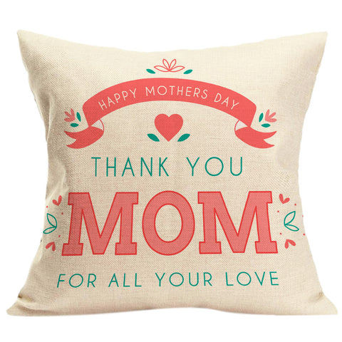 Happy Mother's Day Sofa Bed Home Decoration Festival Pillow Case Cushion Cover