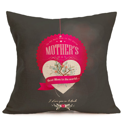 Happy Mother's Day Sofa Bed Home Decoration Festival Pillow Case Cushion Cover