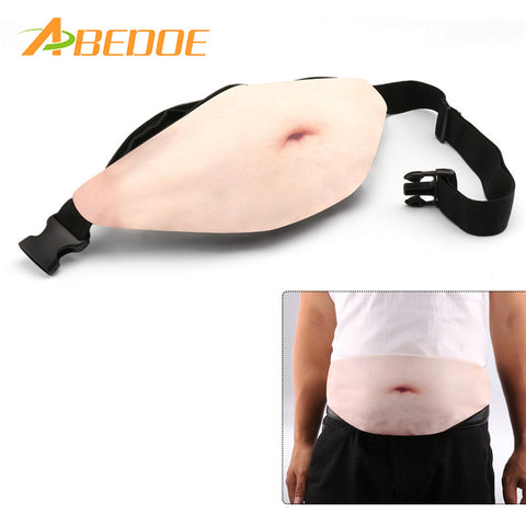 ABEDOE Facebook Dad Bag Dad bod Waist Bags Universal Flesh Colored Beer Fat Belly Fanny Pack Dad bag Funny Storage