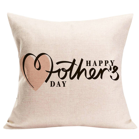 Happy Mother's Day Sofa Bed Home Decoration Festival Pillow Case Cushion Cover