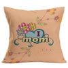 Happy Mother's Day Sofa Bed Home Decoration Festival Pillow Case Cushion Cover