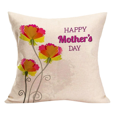 Happy Mother's Day Sofa Bed Home Decoration Festival Pillow Case Cushion Cover