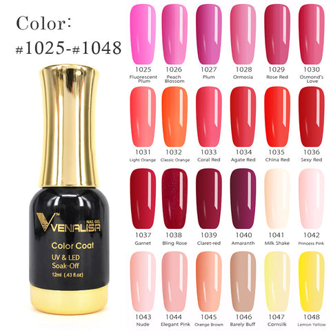 VENALISA Gel Lacquer 12ml 120 Colors CANNI Factory Nail Art Design Super Enamels DIY Soak off UV LED Organic Odorless Gel Polish