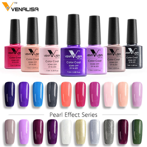 VENALISA Organic Nail Gel Polish 60 Color 7.5ml CANNI Nail Art SPA Salon DIY Soak off UV LED Odorless Enamal Gel Nail Varnish