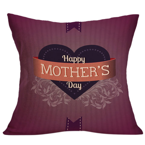 Happy Mother's Day Sofa Bed Home Decoration Festival Pillow Case Cushion Cover