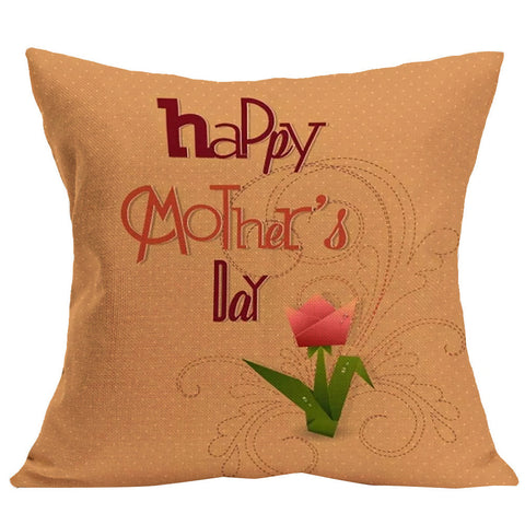 Happy Mother's Day Sofa Bed Home Decoration Festival Pillow Case Cushion Cover