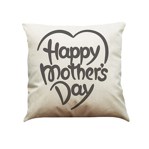 Happy Mother's Day Sofa Bed Home Decoration Festival Pillow Case Cushion Cover