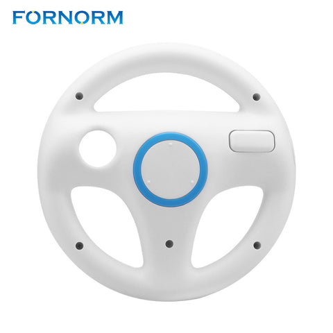 FORNORM Plastic Innovative And Ergonomlc Design Game Racing Steering Wheel for Nintendo Wii Kart Remote Controller