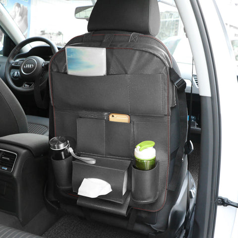 Onever Auto Accessories Car Seat  Back Organizer PU Leather Car-covers Car Accessories Car-styling Multi-Pockets Travel Storage